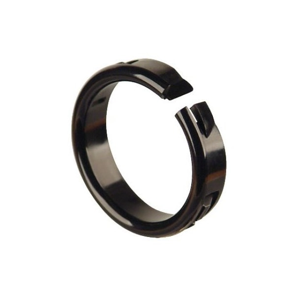 Heyco Open/Closed Bushing Black, 0.562 in. Hole, 200PK - 2869