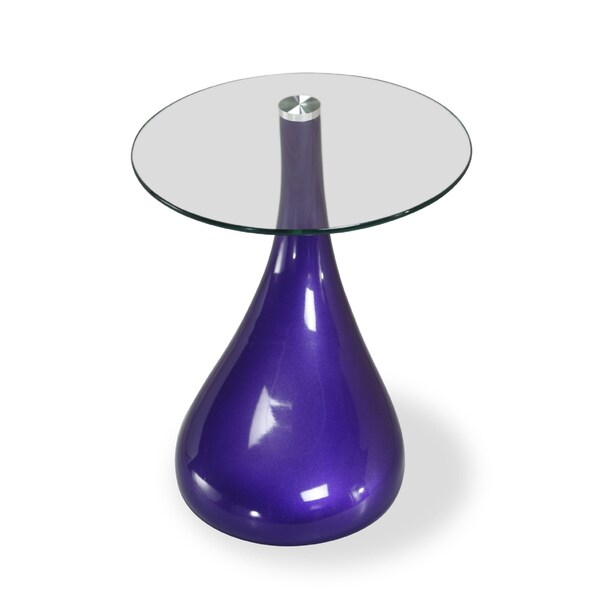 Manhattan Comfort Lava Accent Table in Purple - ET003-PL
