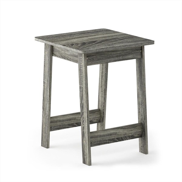 Furinno Beginning End Table, French Oak Grey - 18039GYW