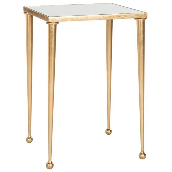 Safavieh Nyacko End Table- Antique Gold Leaf - 21 x 14 x 14 in. - FOX2579A