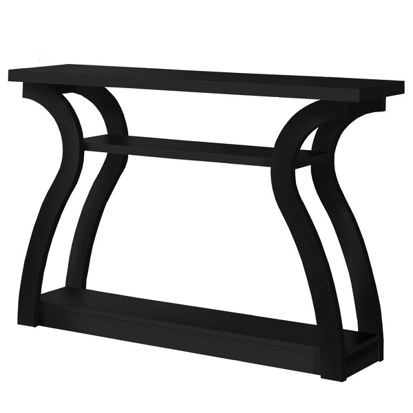 Monarch Specialties Accent Table, Console, Entryway, Narrow, Sofa, Living Room, Bedroom, Laminate, Black, Contemporary - I 2439