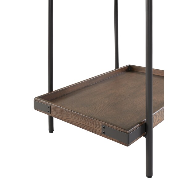 Alaterre Furniture 27 W, 19 L, 27 H, Oak, Rustic Brown - ANKY01RBG