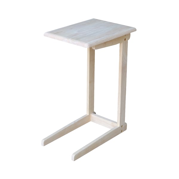 International Concepts Rectangle Sofa Server Table, 11.8 in W, 15.7 in L, 24.1 in H, Wood, Unfinished - OT-10