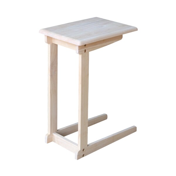 International Concepts Rectangle Sofa Server Table, 11.8 in W, 15.7 in L, 24.1 in H, Wood, Unfinished - OT-10