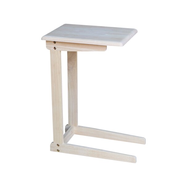 International Concepts Rectangle Sofa Server Table, 11.8 in W, 15.7 in L, 24.1 in H, Wood, Unfinished - OT-10