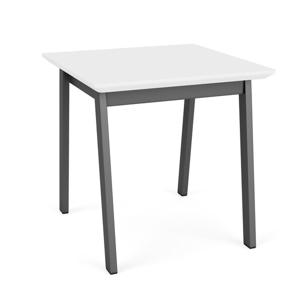 Lesro Newport End Table, 20 in W, 20 in L, 20 in H, Arctic - NP0621