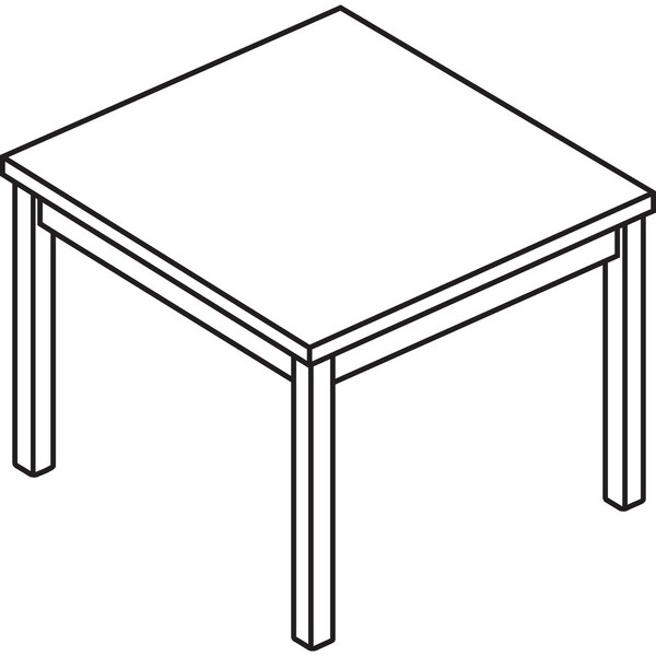 Hon End Table, 24 in W, 20 in L, 20 in H - HON80193NN