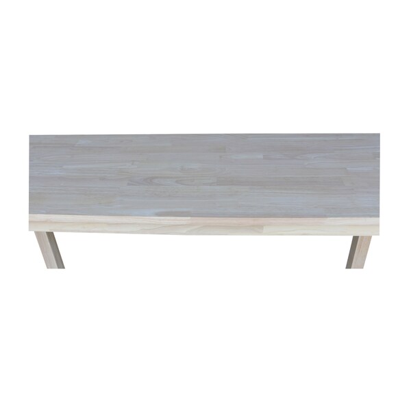 International Concepts Rectangle Solano Console Server Table, 48 in W, 16 in L, 30 in H, Wood, Unfinished - OT-6S