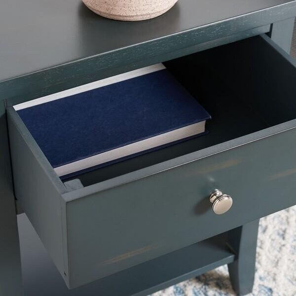 Safavieh Coby End Tables- Steel Teal - 22.2 x 15 x 18.1 in. - AMH6616B