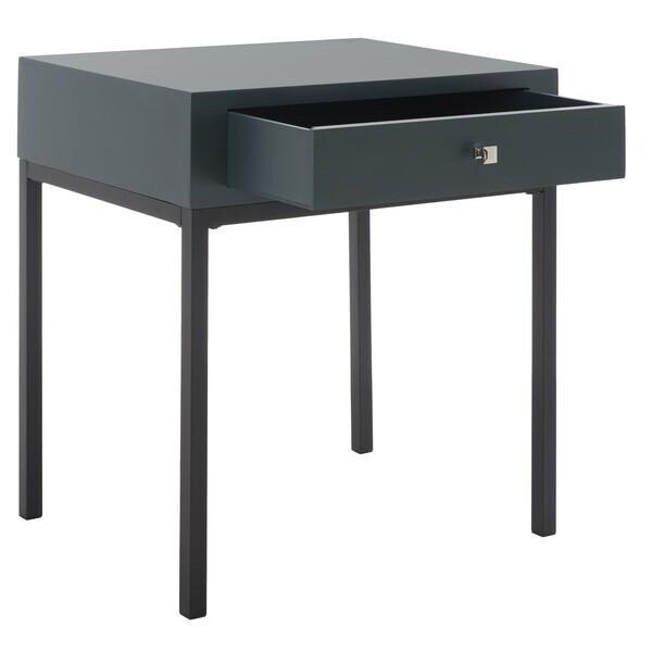 Safavieh Adena End Table, Steel Teal - 27.8 x 18.1 x 24 in. - AMH6612B