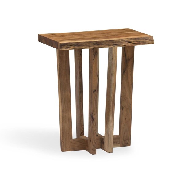 Kd Cama De Bebe Berkshire Natural Live Edge Wood End Table - KD3251404