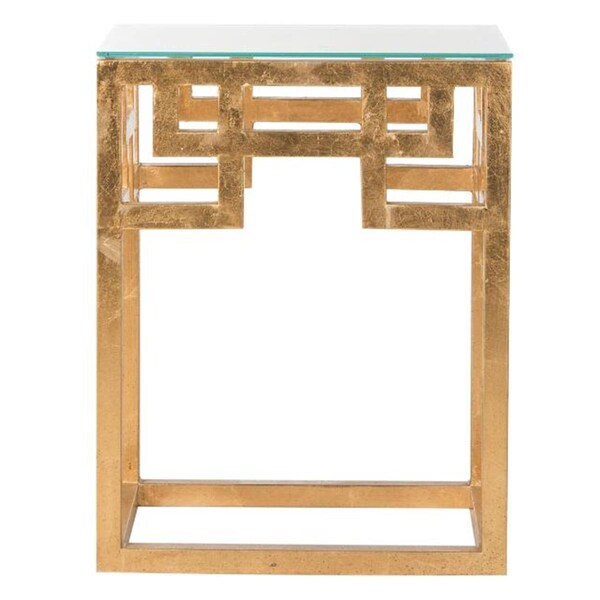 Safavieh Byram End Table- Antique Gold Leaf - 20.5 x 12 x 16 in. - FOX2574A