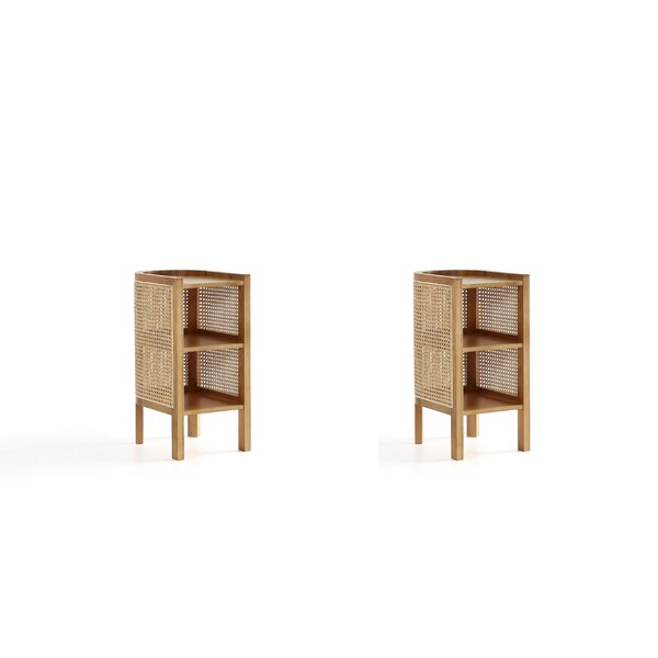 Manhattan Comfort End Tables, 11.81 in W, 15.94 in L, 24.41 in H - 2-NSCA01-NA