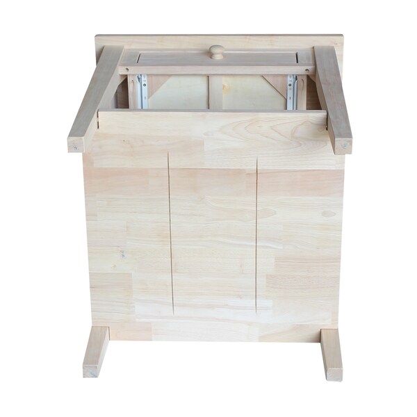 International Concepts Rectangle Spencer End Table, 24 in W, 24 in L, 25 in H, Wood, Unfinished - OT-8E