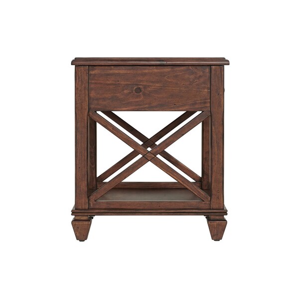 Alaterre Furniture 20.5 W, 20.5 L, 24 H, Pine, Pine - ANSB0162