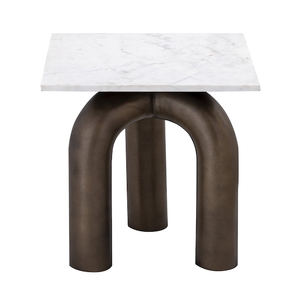 Elk Signature Accent Table, 20 in W, 20 in L, 18 in H, Metal - H0895-10512