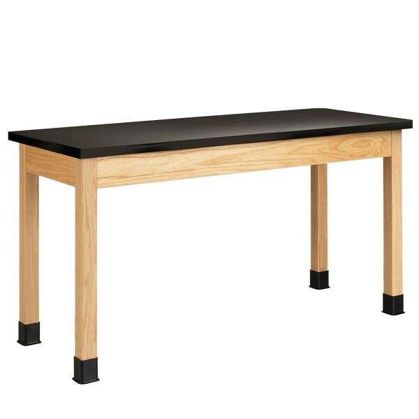 Diversified Spaces Rectangle Table, 60" W, 62" L, 36" H, HPL, black - P760LBBK36N