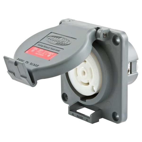 Tomacorriente Hubbell Wiring Device-Kellems LKG WT S/SHRD, 30A3P277/480V (MS90) - HBL2820SW