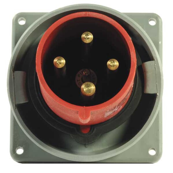 Entrada de clavija y toma IEC de Hubbell, 63A, 380-415V - HBL460B6W