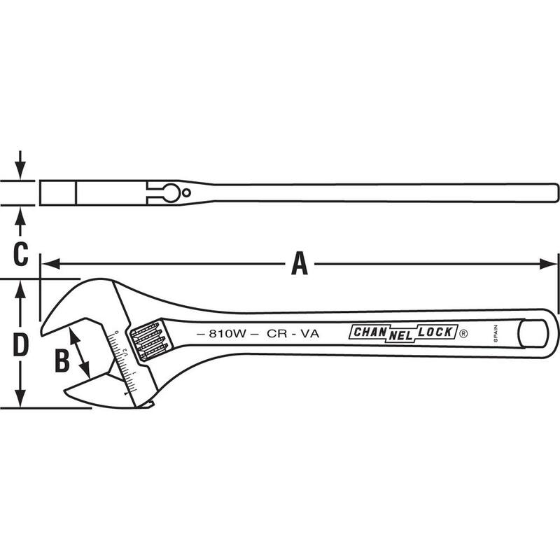 Llave ajustable de 10 pulgadas - 810W