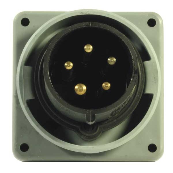 Entrada de clavija y enchufe IEC de Hubbell, 20A, 347/600V - HBL520B5W