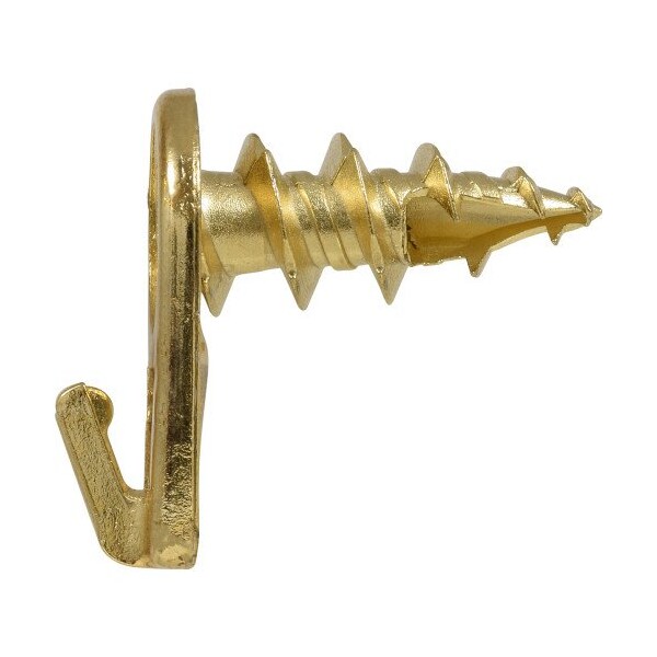 Hillman HILLMAN Brass-Plated Gold Drywall Picture Hook 35 lb 4 pk - 122399