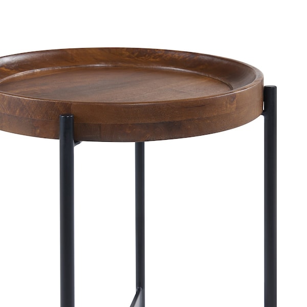 Alaterre Furniture Brookline 20" Round End Table, Medium Chestnut - AWBL1868