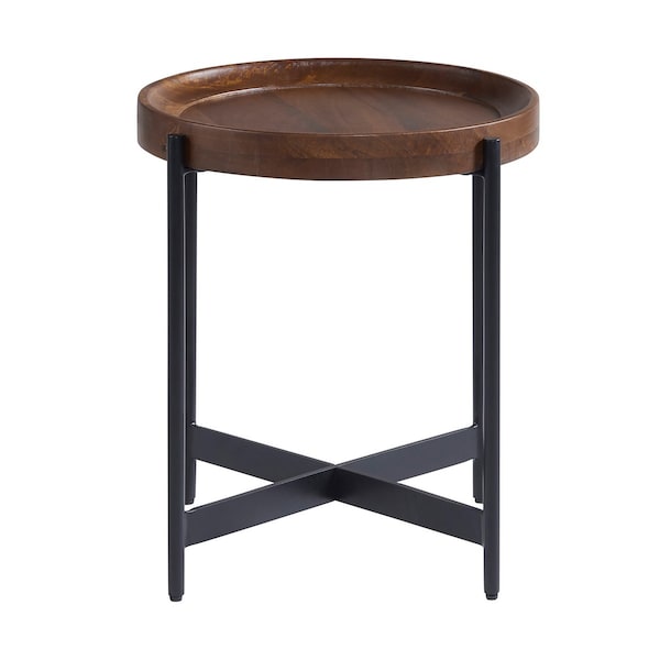 Alaterre Furniture Brookline 20" Round End Table, Medium Chestnut - AWBL1868
