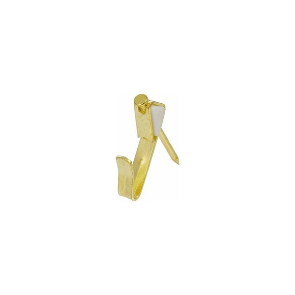 Ook Picture Hanger, 30 lb, Steel, Brass, Gold, 4PK - 50584