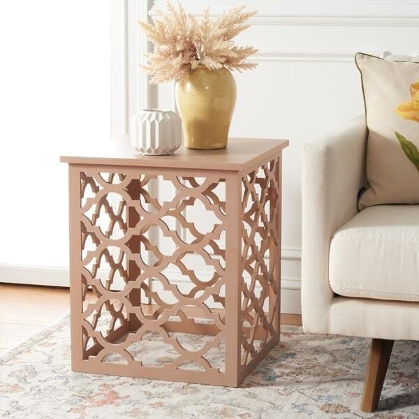 Safavieh Lonny End Table, Taupe - AMH1507B