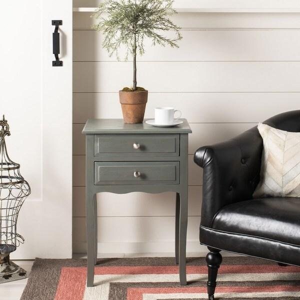 Safavieh Lori End Table- French Grey - 26.8 x 13 x 18.1 in. - AMH6576B