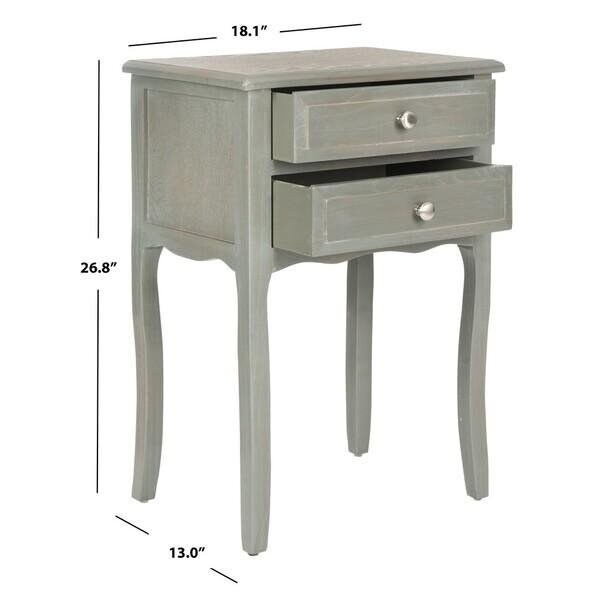 Safavieh Lori End Table- French Grey - 26.8 x 13 x 18.1 in. - AMH6576B