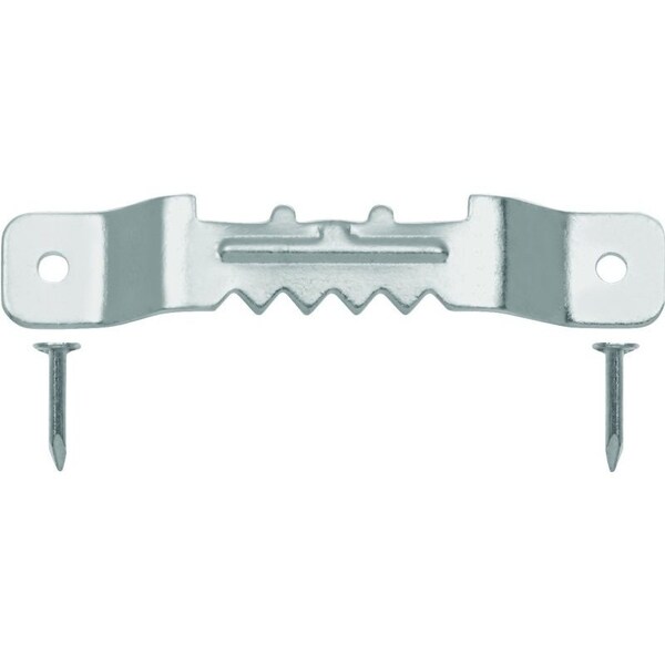 Ook 50202 Sawtooth Hanger, 20 lb, Steel, Brushed Nickel, 2PK - 533822