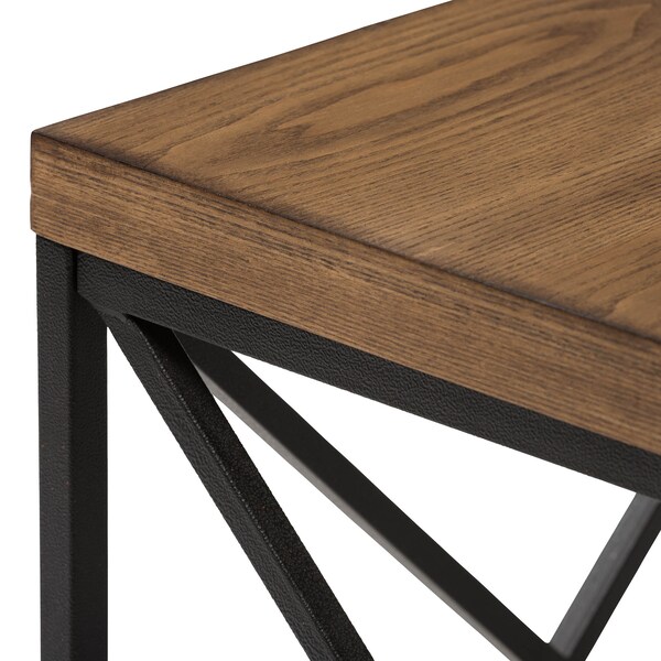 Baxton Studio Holden Vintage Industrial Antique Bronze End Table - 129-7329
