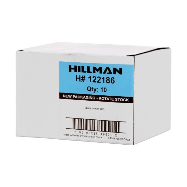 Hillman HILLMAN Brass-Plated Gold One Piece Quick Hanger 60 lb 3 pc - 122186