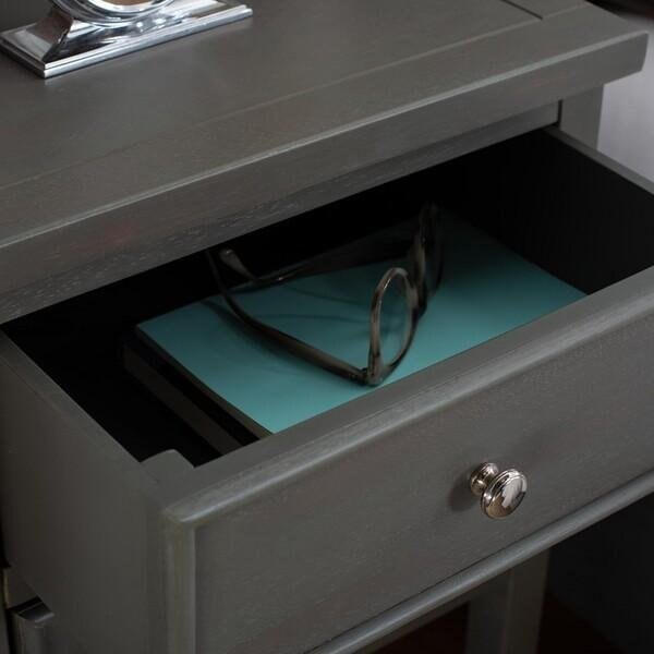 Safavieh Toby End Table- French Grey - 29.7 x 14.2 x 16.9 in. - AMH6625A