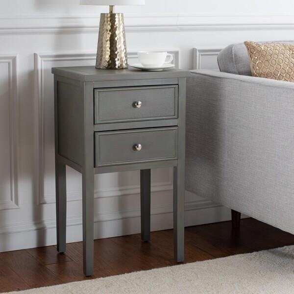 Safavieh Toby End Table- French Grey - 29.7 x 14.2 x 16.9 in. - AMH6625A