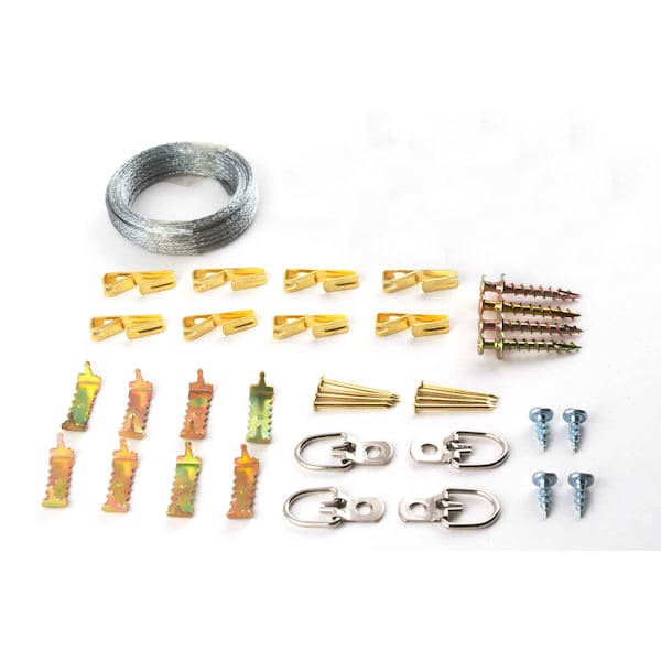 Hangman Picture Hanging Kit, Bear Claw Hangers, 45 pcs - BHK-W