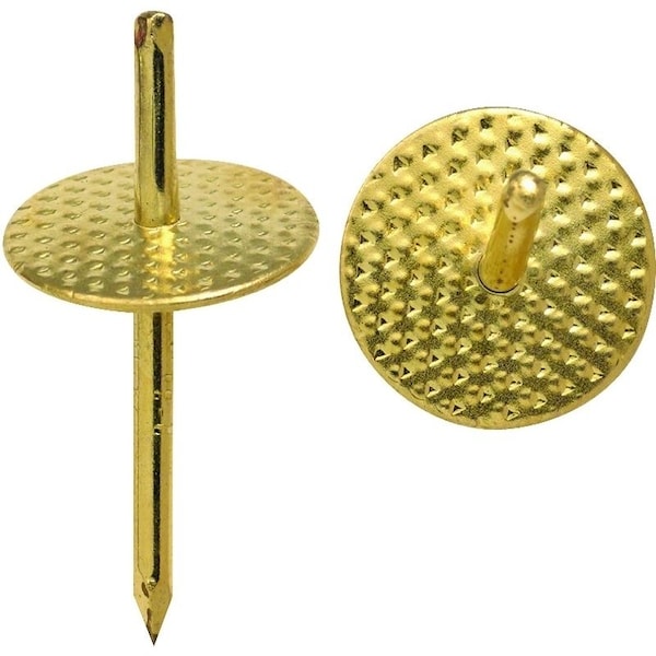 Ook One-Step Hanger, 60 lb, Steel, Brass, Gold - 50093