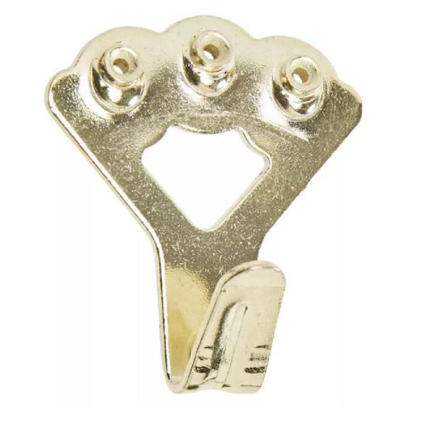 National & Spectrum 100 lbs Brass Picture Hanger, 5PK - 110336