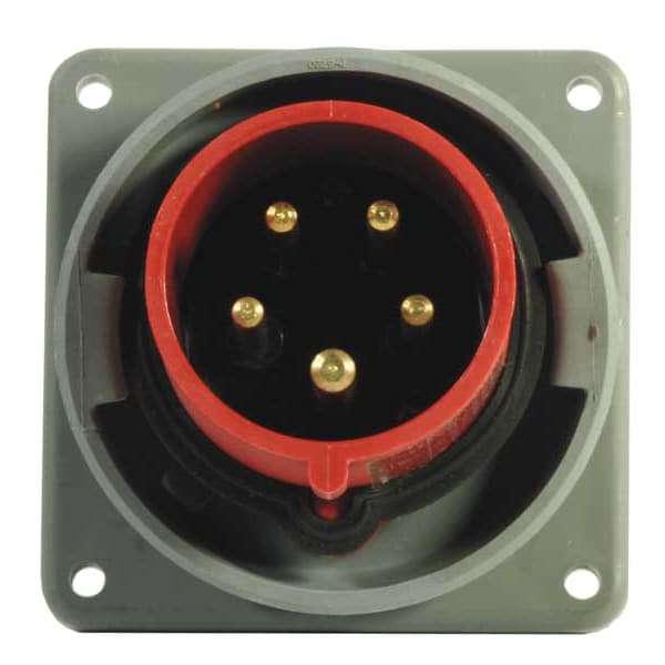 Hubbell Entrada para clavijas y conectores IEC, 63A, 220-240V - HBL560B6W