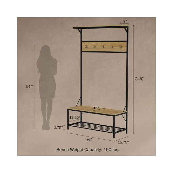 Hastings Home 39 W X 15.75 L X 71.5 H - 329513NEK