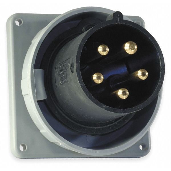 Entrada Hubbell IEC de clavija y conector, 60A, 347/600V - HBL560B5W