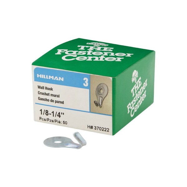 Hillman Utility Hooks Steel Zinc Silver Classic 5 lb Steel Zinc - 370222