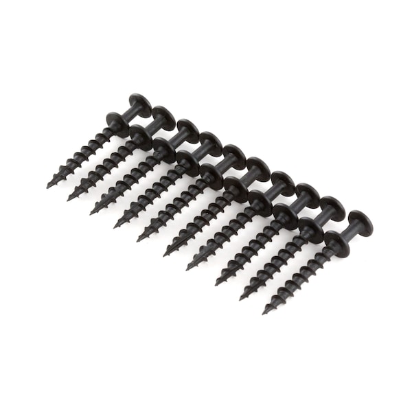 Hangman Black Double Headed Bear Claw Screw Hanger for Mirrors, Pictures and Decor r  1-1/4" length 10pk - BCD-10