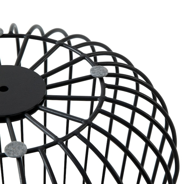 Leisuremod Round 15 in W, 16 in L, Manufactured Wood/Steel, Walnut - RTBL-15WN