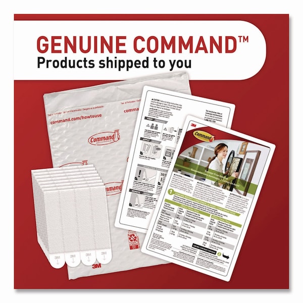 Command Picture Hanging Strips, X-Large, Removable, Holds up to 20 lbs per 4 Strips, White, 16PK - 17217-16NA