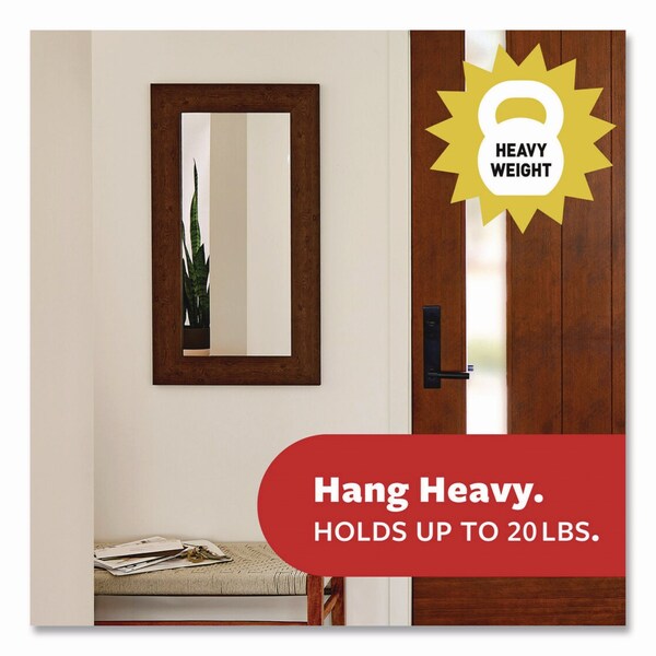 Command Picture Hanging Strips, X-Large, Removable, Holds up to 20 lbs per 4 Strips, White, 16PK - 17217-16NA