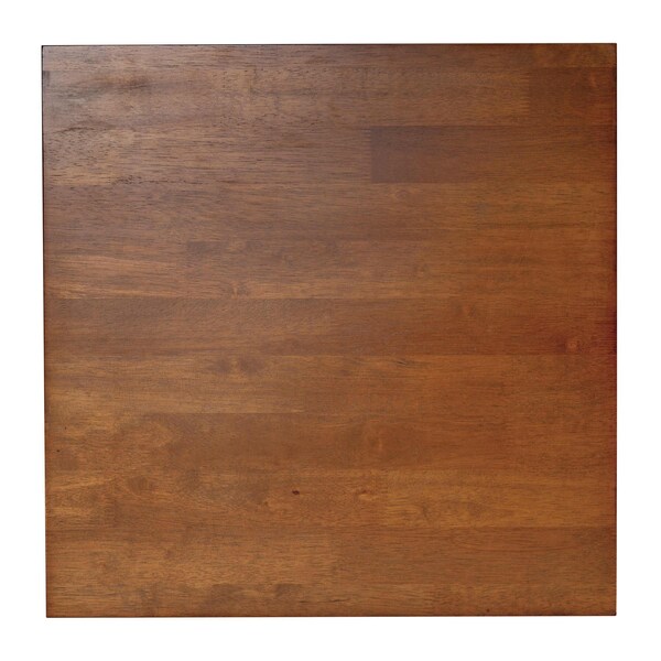 Flash Furniture Square 21.75 W, 21.75 L, Rubberwood (Parawood), Walnut - LFS-4002-WAL-GG