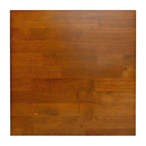 Flash Furniture Square 21.75 W, 21.75 L, Rubberwood (Parawood), Walnut - LFS-4005-WAL-GG